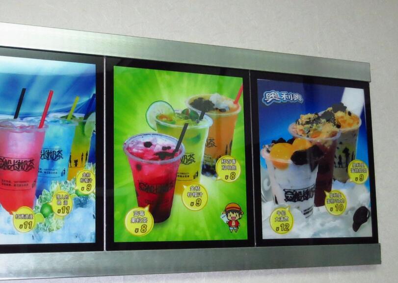 Coco奶茶燈箱 連鎖店點餐燈箱 LED超薄磁吸水晶燈箱